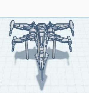 X-wing with stands/feet
