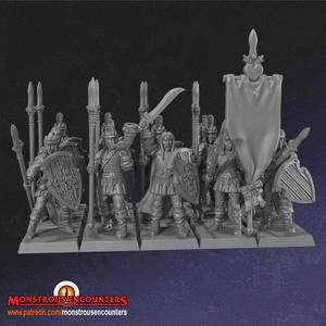 Wood Elf Spearmen/Swords/Archers Unit x26