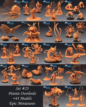 Psionic Overlords Set / Mind Eater Underground Cave Collection / Pre-Supported