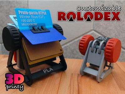 Customizable Rolodex - Works with Filament Swatch System