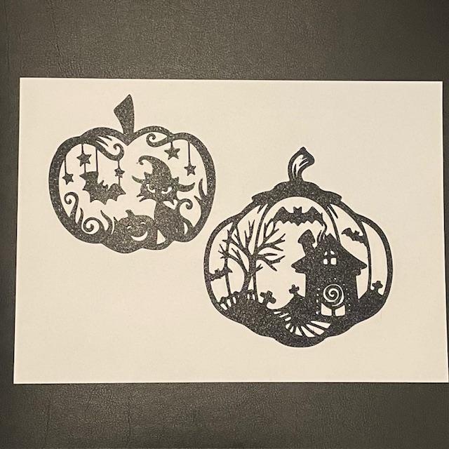 Halloween Pumpkin Cat House Wallart Decor V2