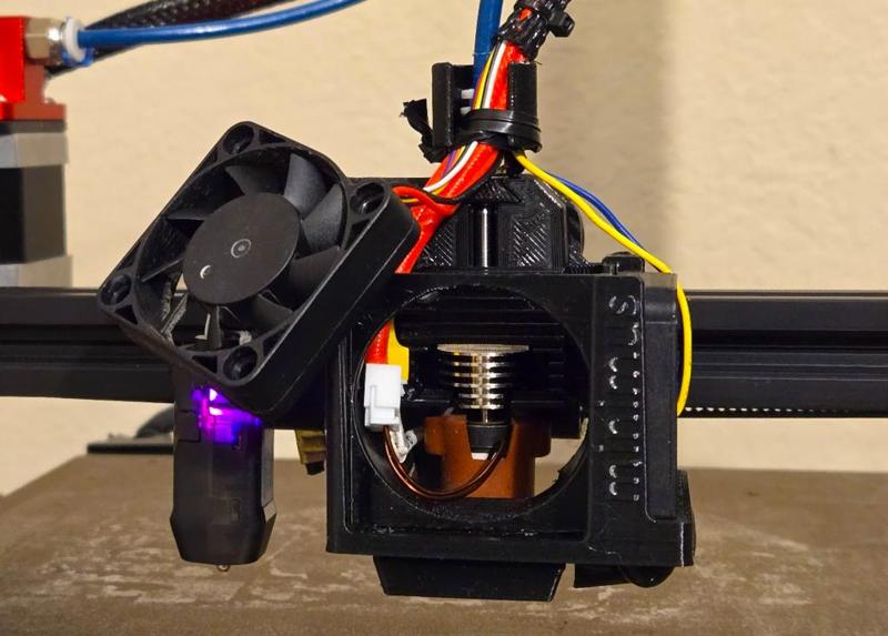 K1 hotend Backplate for Minimus for Ender 3 v2