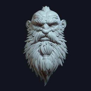 Dwarf v3 - Custom Action Figure Head