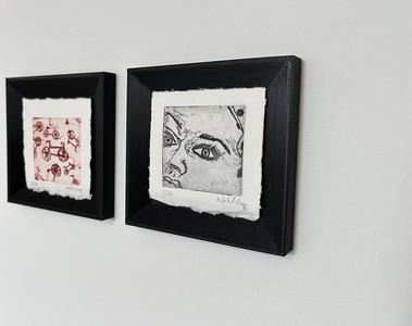 Picture Frame for Open Press Project Print Exchange art 7x7 cm frame 10x10 cm