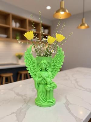  free  Angel of Serenity Vase – Majestic Winged Guardian Decor