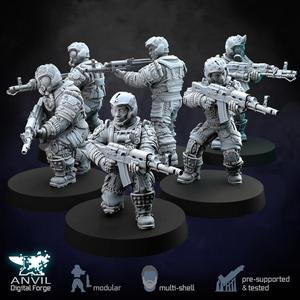 Post Apocalypse Mercenaries - Modular Infantry for Skirmish Tabletop Wargames