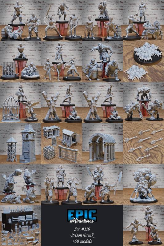 Prison Break Set / Jail & Slave Encounter / Prisoner Dungeon Collection / Pre-Supported