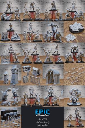 Prison Break Set / Jail & Slave Encounter / Prisoner Dungeon Collection / Pre-Supported
