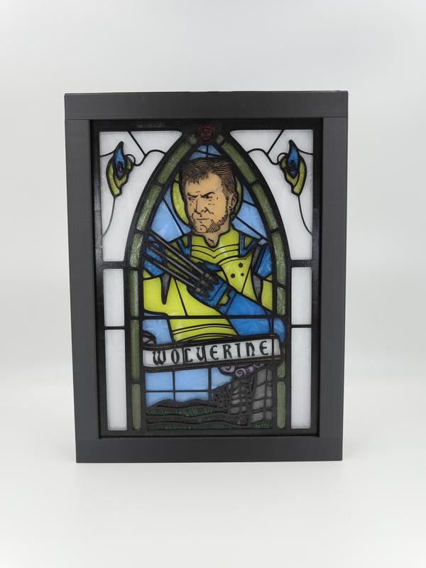 Wolverine Stained Glass Light Box