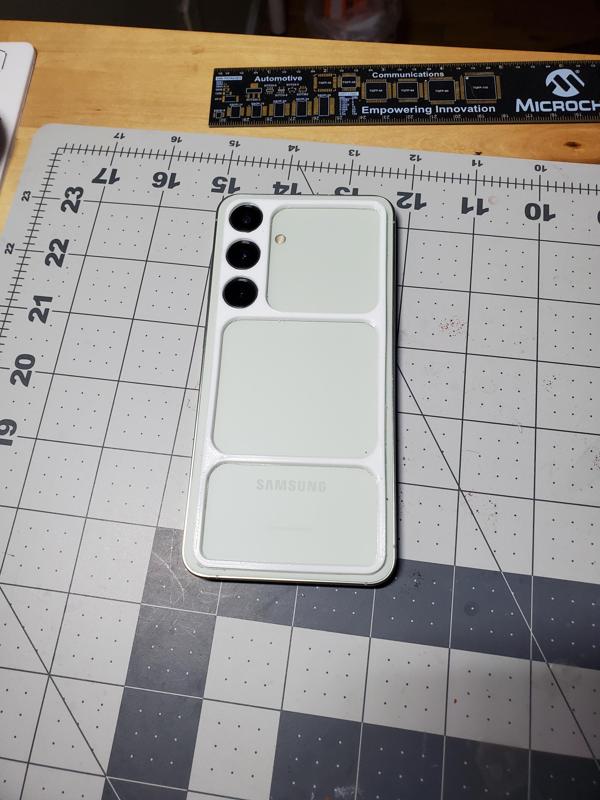Samsung S24 Back Leveling Feet, Camera Protector