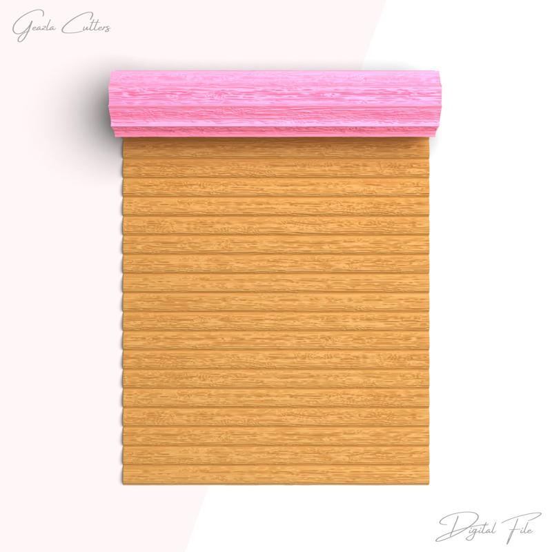 Wooden Wall Texture Roller For Polymer Clay, Wood Planks Clay Texture Rolling Pin, No: 1438