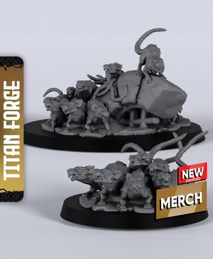 Rat Swarms - With Free Dragon Warhammer - 5e DnD Inspired for RPG and Wargamers