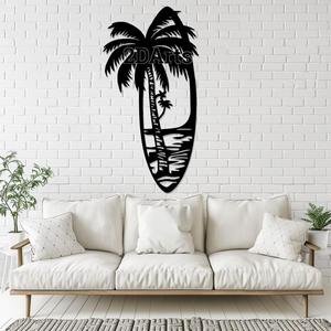 Surfboard Beach Design 2D Wall Art/Window Art