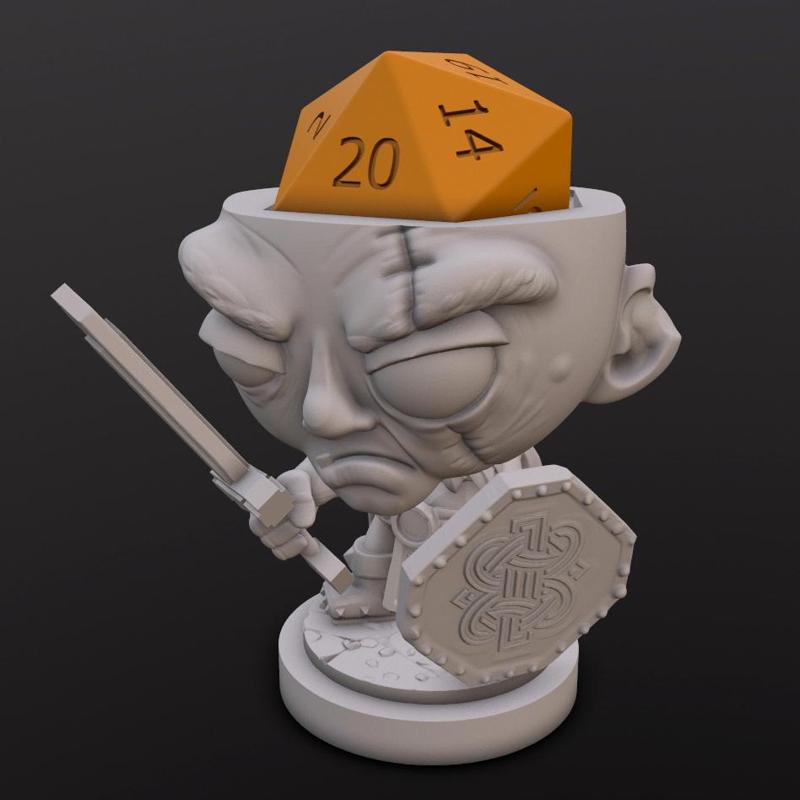 Female Dwarf (Maggie) Dice Heads