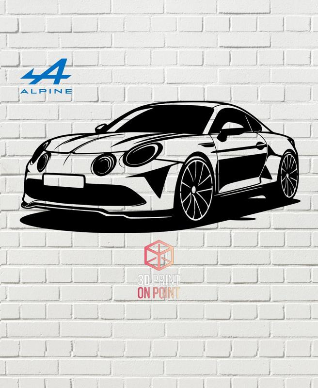 ALPINE A110 - 2D WALL ART #1