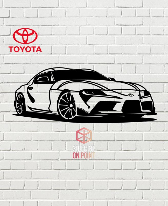 TOYOTA SUPRA MK5 - 2D WALL ART