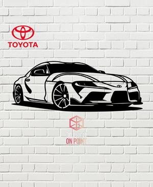 TOYOTA SUPRA MK5 - 2D WALL ART