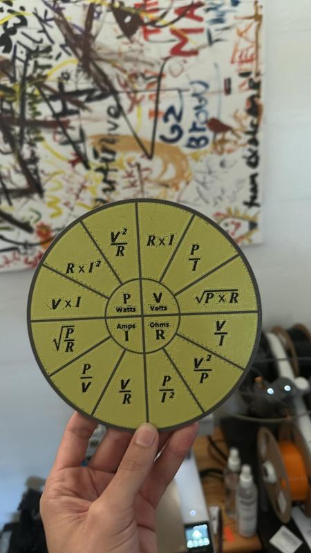 Ohm's circle (Ohm's wheel) multi color