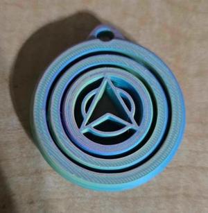 SPINNER KEYCHAIN TRIANGLE.stl