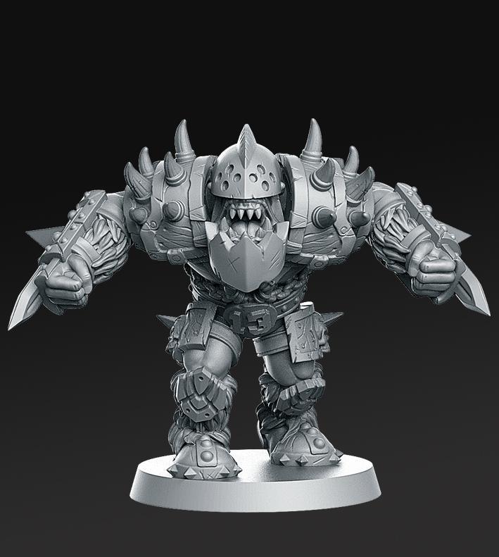 013 Orc Blocker Fantasy Football 32mm