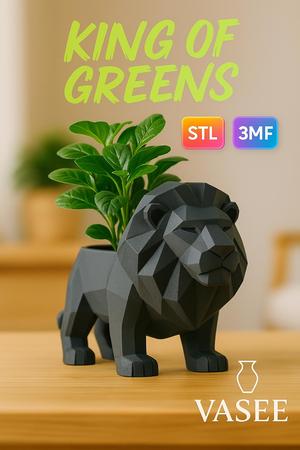 Lion Planter – Majestic Animal Flower Pot