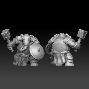 elephant armored warrior