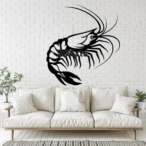 Shrimp 2D Wall Art/Window Art - Digital STL & SVG File for 3D Printing or Laser Cutting