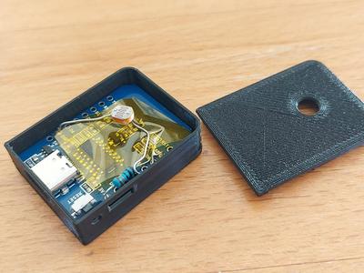 D1 Mini LDR light Sensor case - corrected usb port