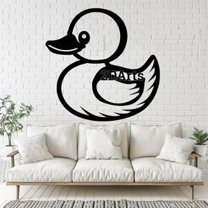 Squeaky Duck 2D Wall Art/Window Art - Digital STL & SVG File for 3D Printing or Laser Cutting