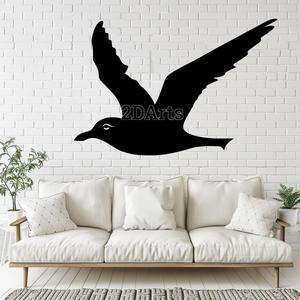 Seagull 2D Wall Art/Window Art - Digital STL & SVG File