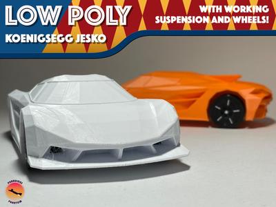 Low-Poly Koenigsegg Jesko Absolut - Modular Cars