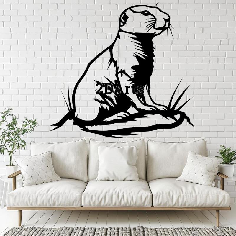 Prairie Dog 2D Wall Art/Window Art - Digital STL & SVG File