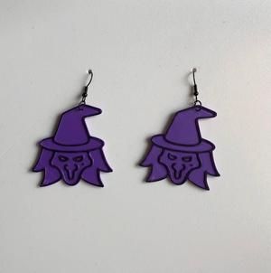 Earring pendant witch Halloween scare