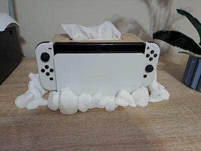 Nintendo switch stand/dock with rocks + more rocks