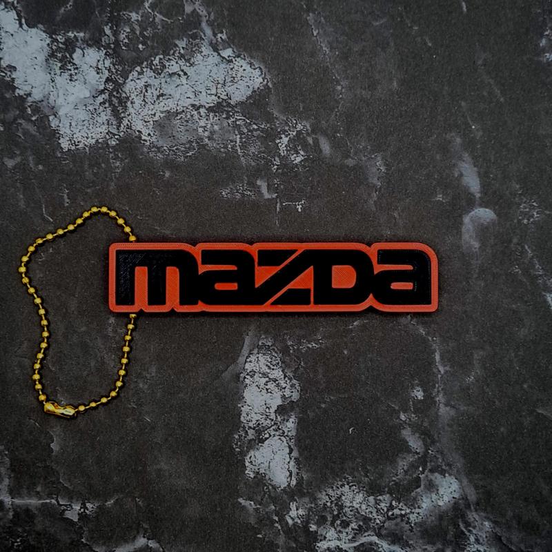Mazda Word Keychain