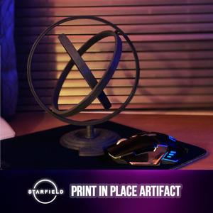 Starfield Artifact Spinner - Print in Place