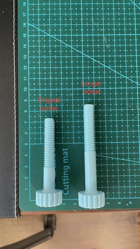 Longer screw for Xiaomi scooter phone holder