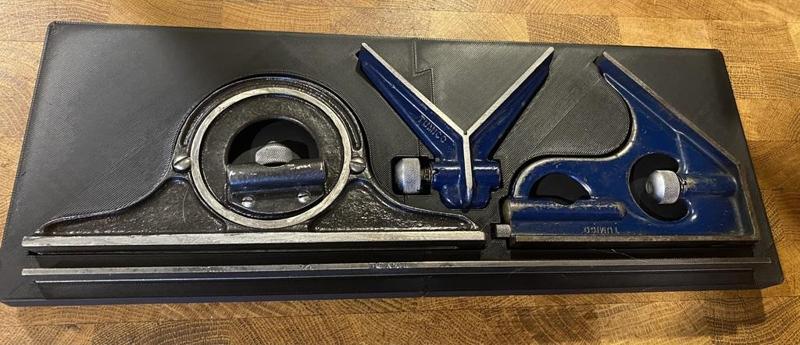 Combination Square Set Holder -- Gridfinity 8x3 (2pcs)