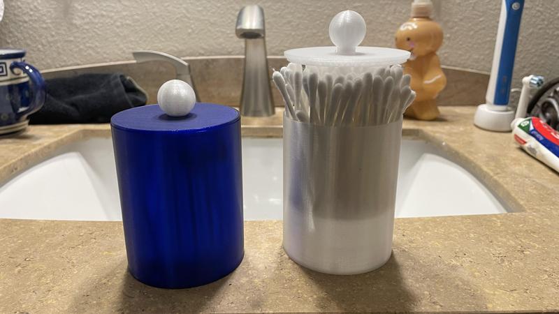 Q-tip/Toothpick Container/Dispenser