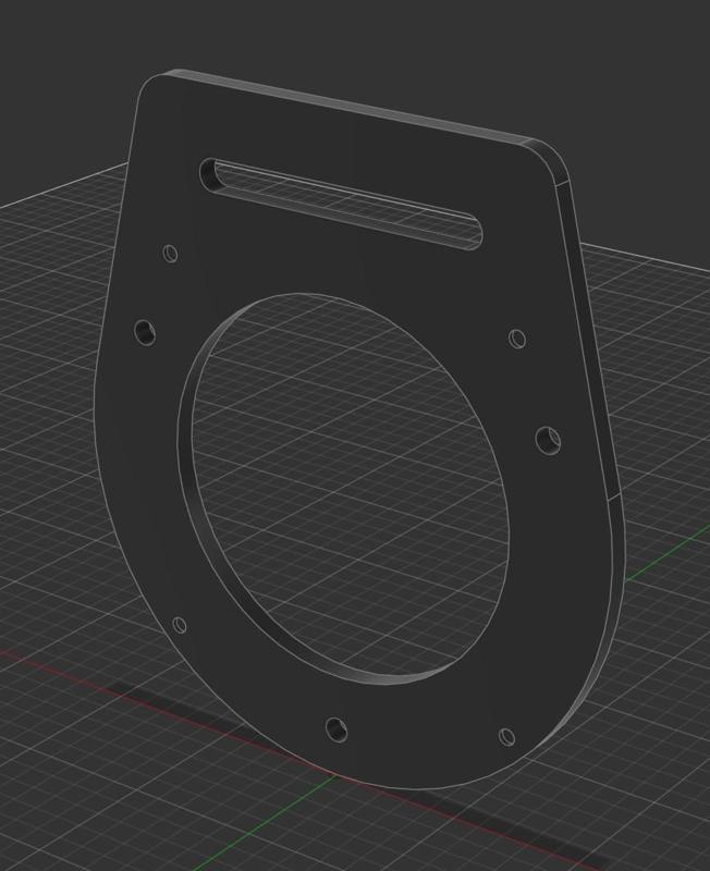 Backplate for Piper PA-28 Vent Diverter