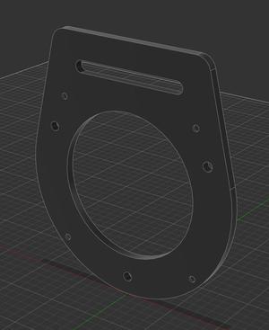 Backplate for Piper PA-28 Vent Diverter