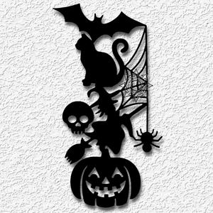 halloween scroll wall art gothic decor