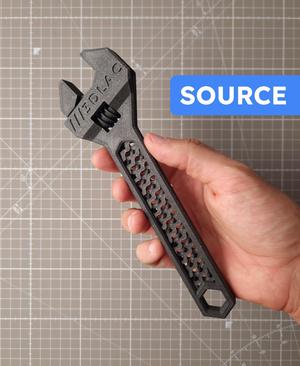 Wrench - 3D printable tool - Editable file (Autodesk Fusion + STEP)