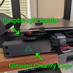 OctoPi-friendly front panel mod for Ender-3 S1