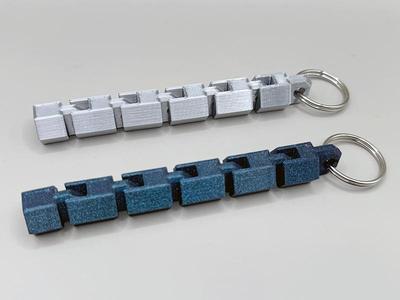Hexagonal Articulated Flexi Keychain
