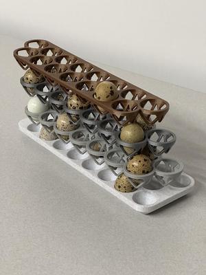 STACKABLE COTURNIX QUAIL EGG TRAY (MEDIUM)