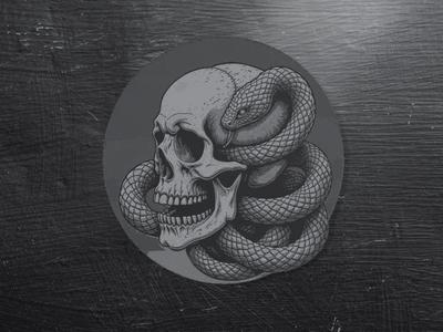 Serpiente y Calavera