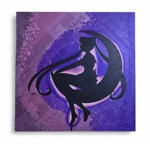 Sailormoon  Hueforge moon silhouette 