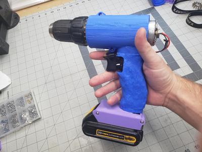 DeWalt Drill Shell with 3D Scanned Grip
