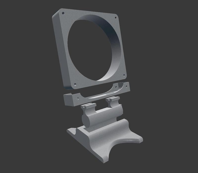 Dumb 120mm PC Fan Holder